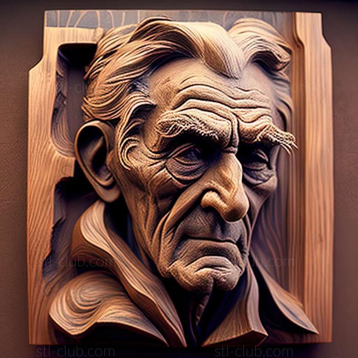 3D model George Brehm American artist (STL)